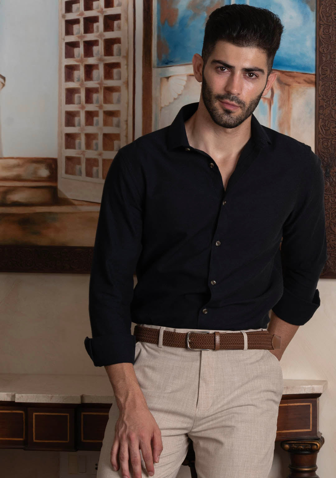 Classic Flannel in Medieval Blue