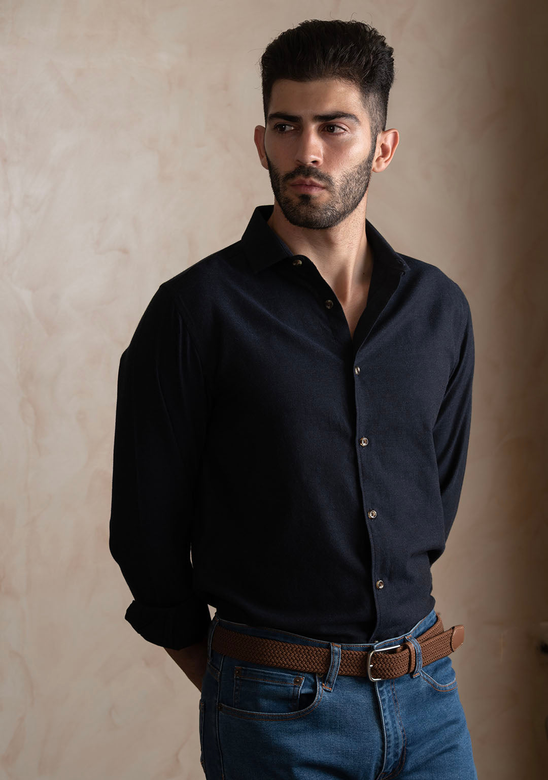 Classic Flannel in Medieval Blue