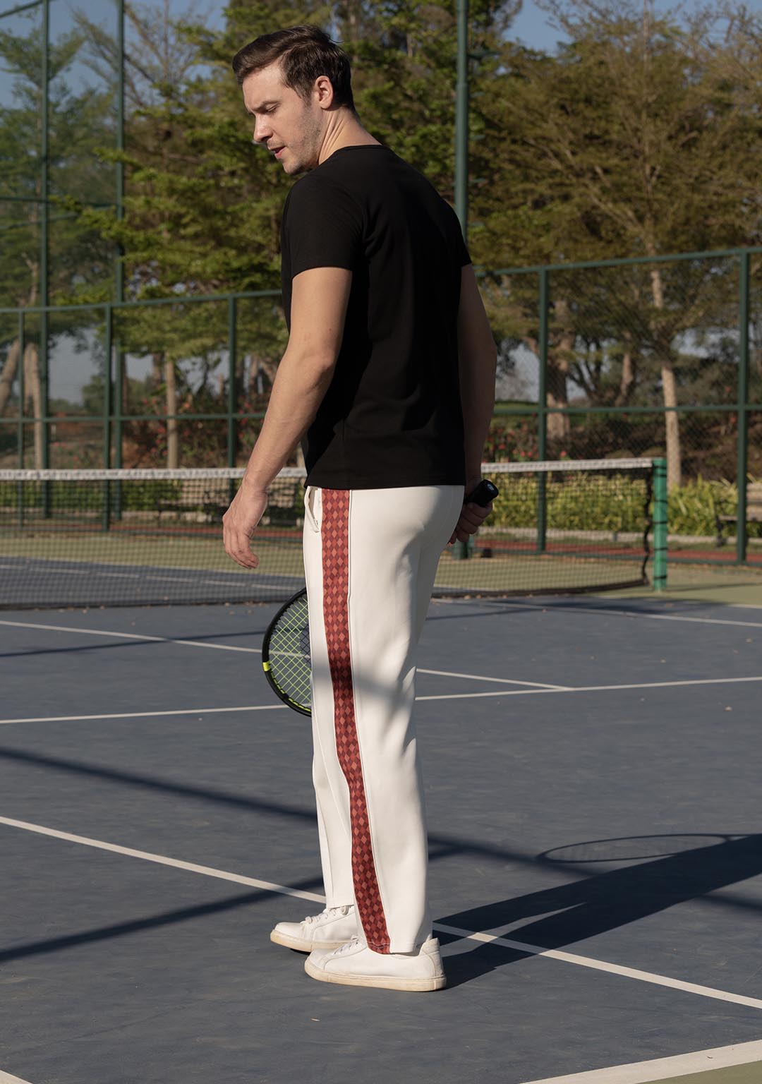 Track Pant in White Knight