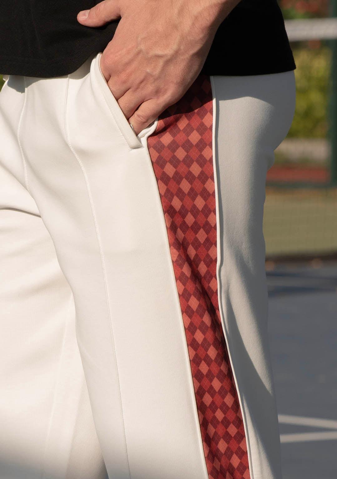 Track Pant in White Knight
