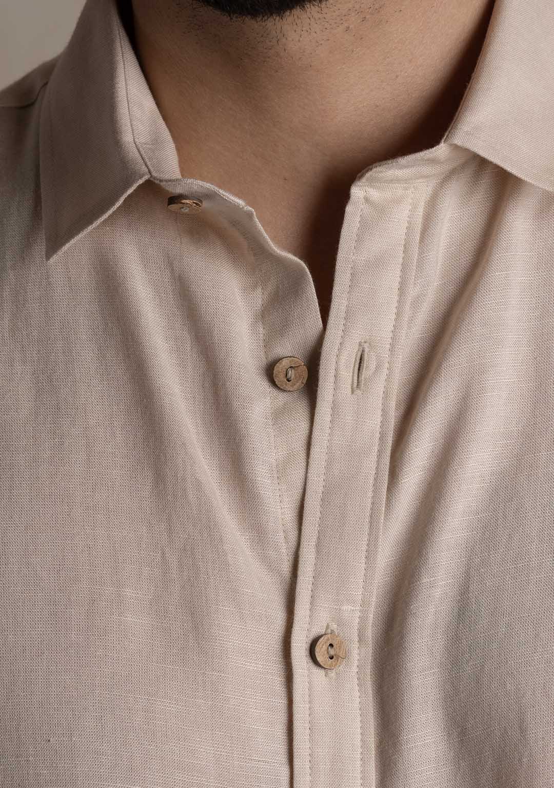 Hemp Shirt in Ivory