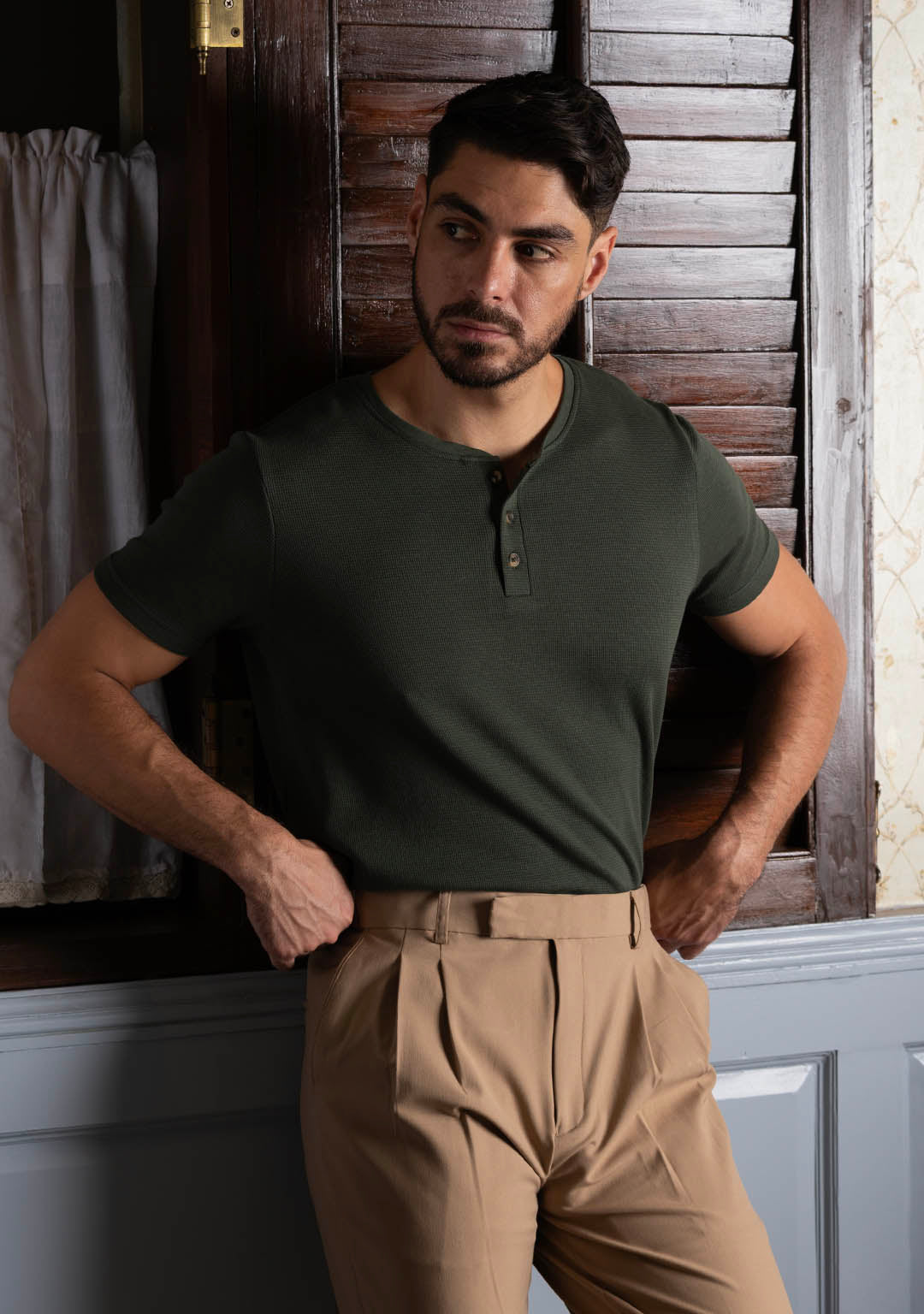 Henley in Burnt Olive
