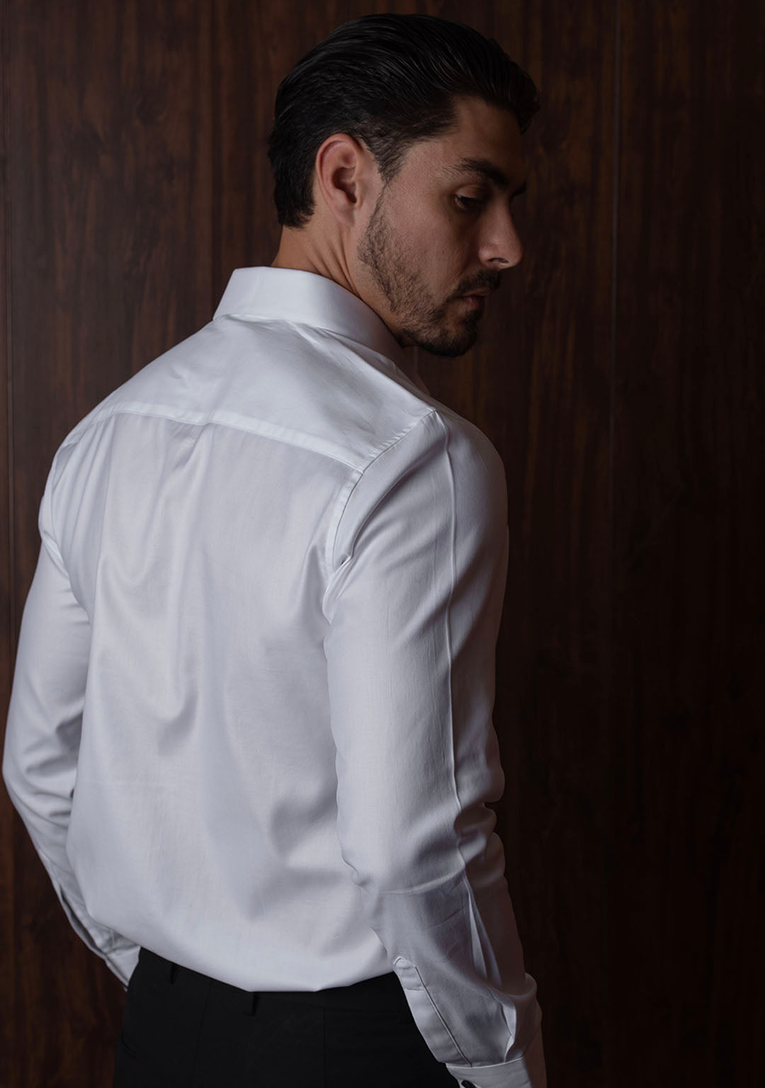 Iconic White Shirt With Blue Buttons