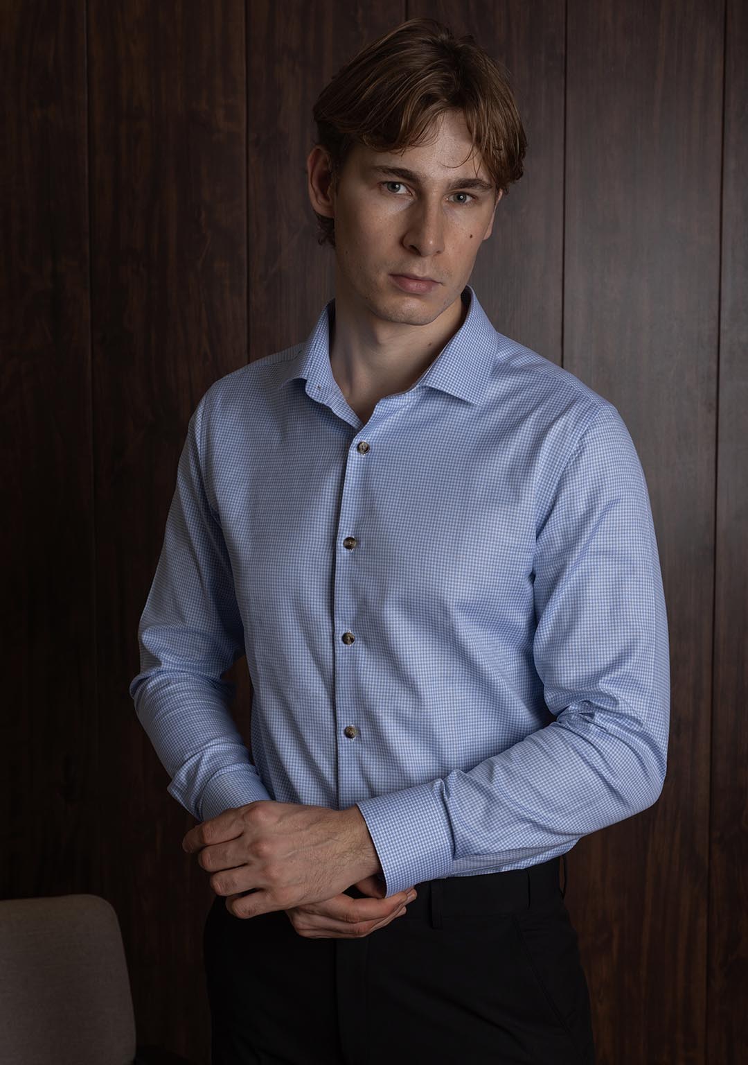 Classic Houndstooth in Blue