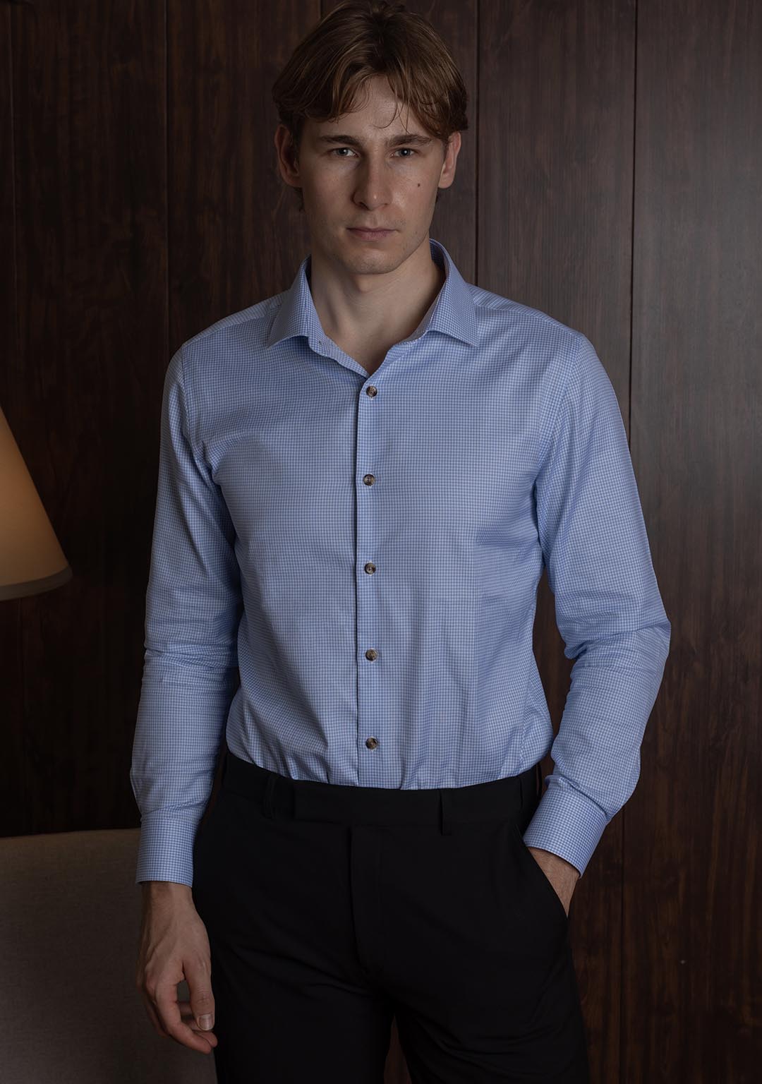 Classic Houndstooth in Blue