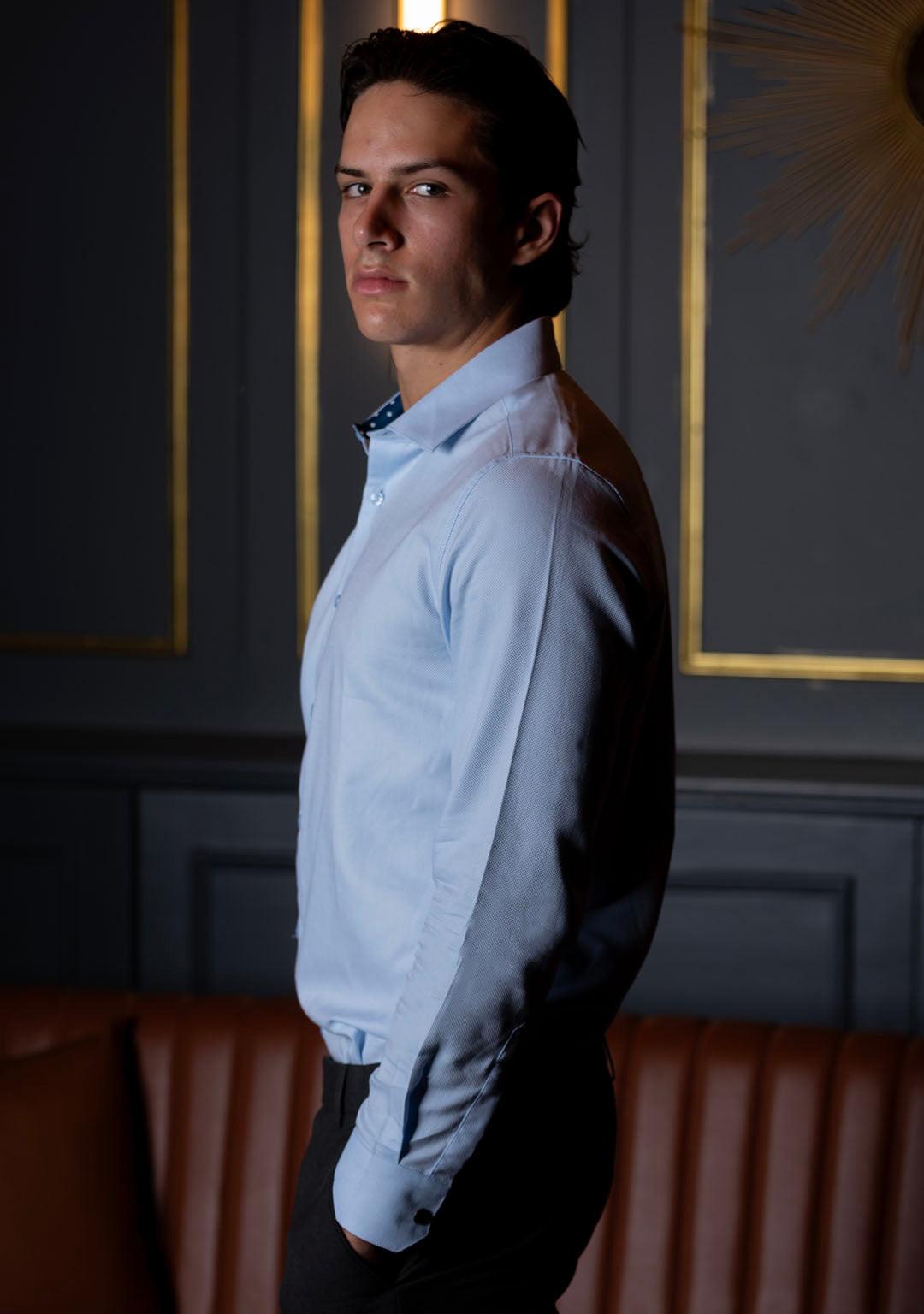 Sky Blue with Polka Dot