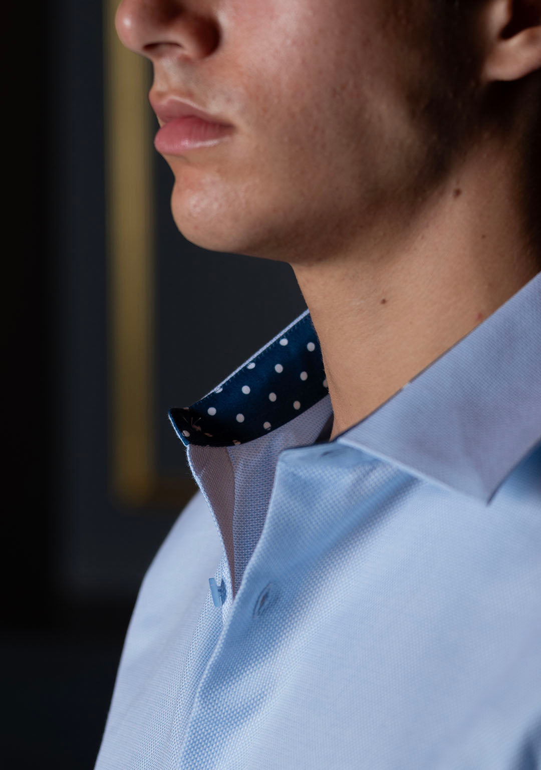 Sky Blue with Polka Dot