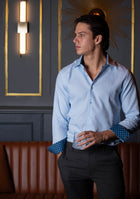 Sky Blue with Polka Dot