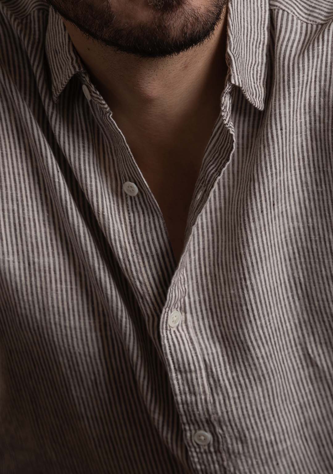 Linen Shirt in Classic Stripes