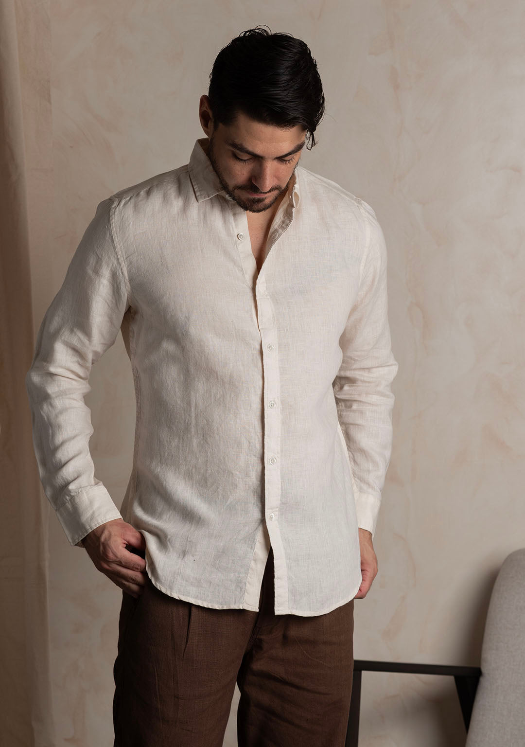 Linen Shirt in Natural