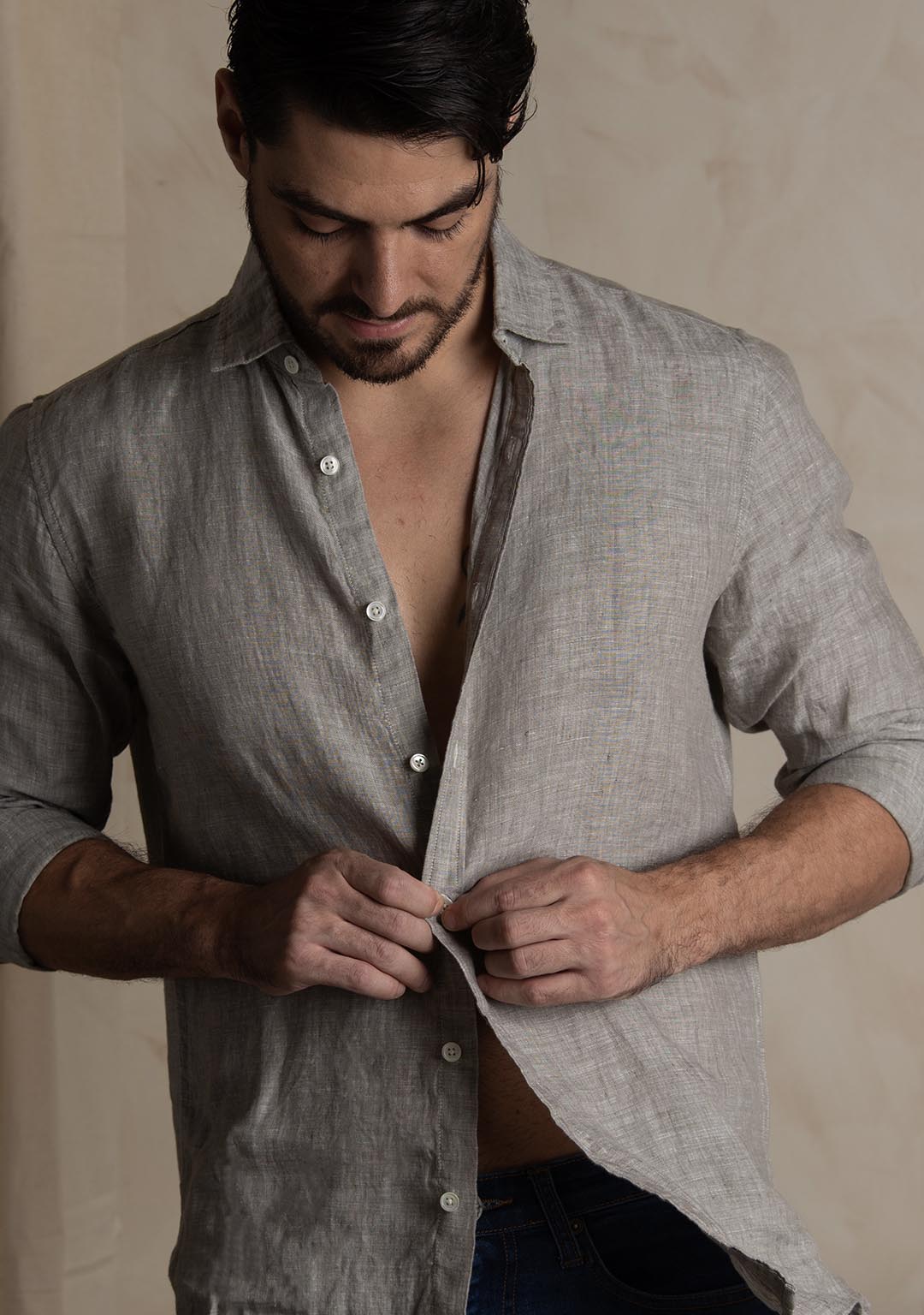 Linen Shirt in Sage