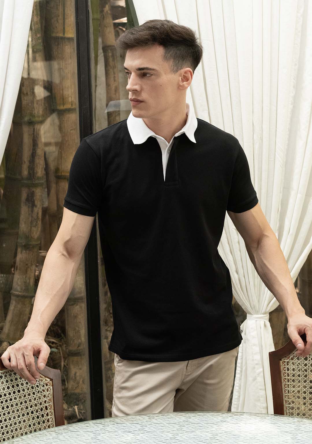 Luxury Polo in Black