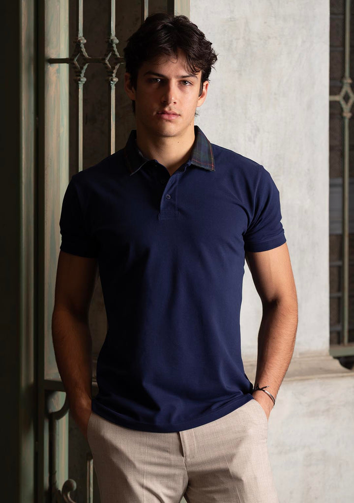 The Luxury Polo in Royal Blue Plaids - Aristobrat