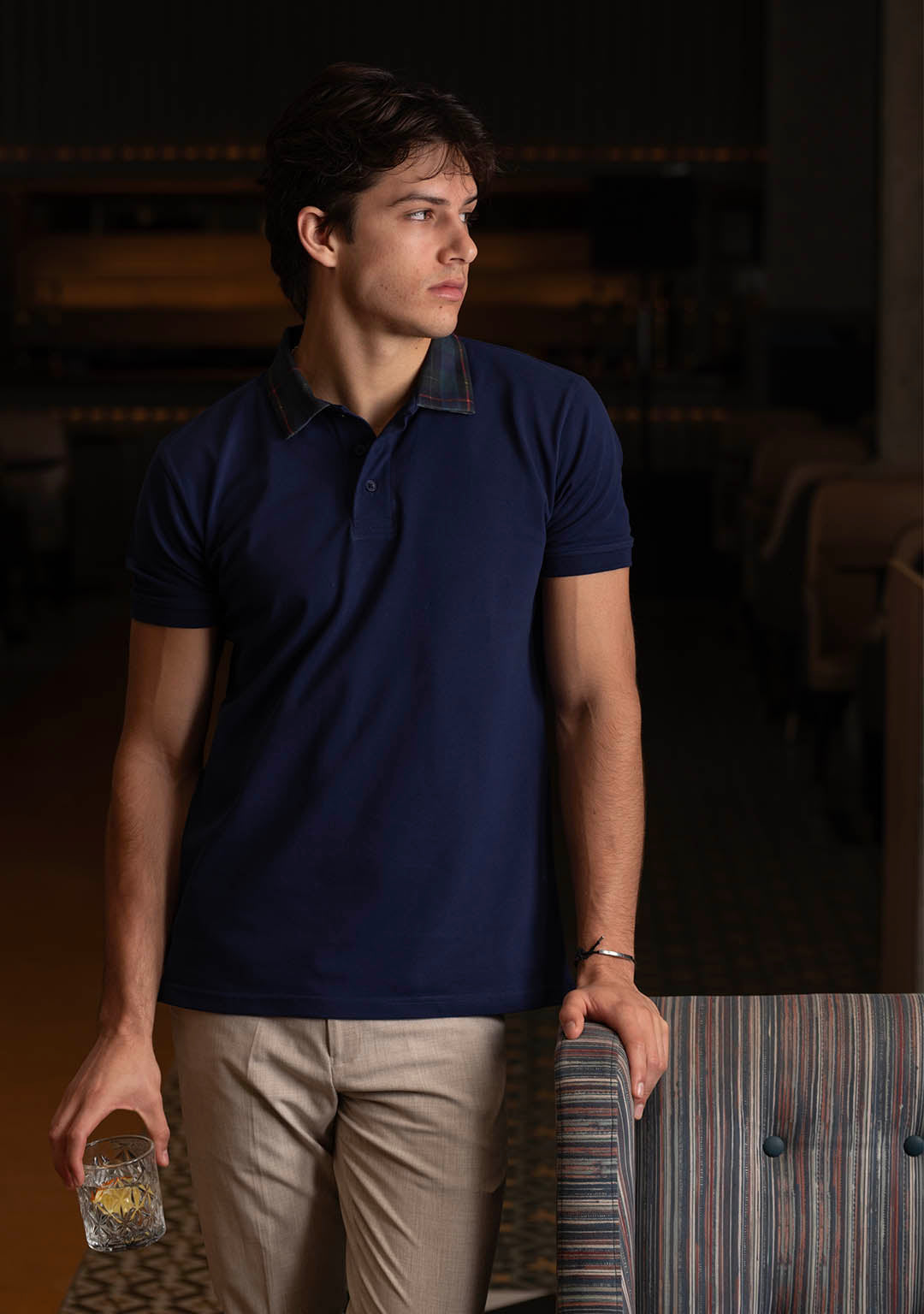 The Luxury Polo in Royal Blue Plaids
