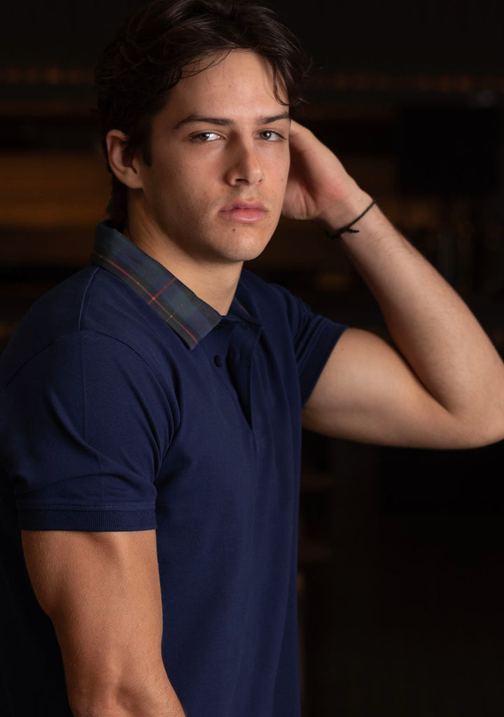 The Luxury Polo in Royal Blue Plaids - Aristobrat