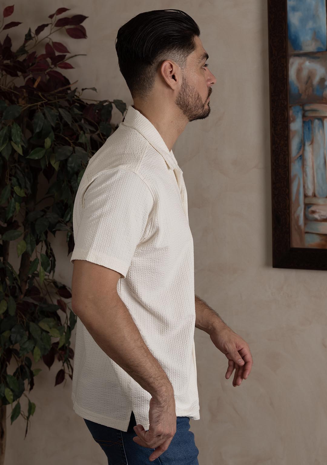 Nimbus Cuban Shirt in Ecru