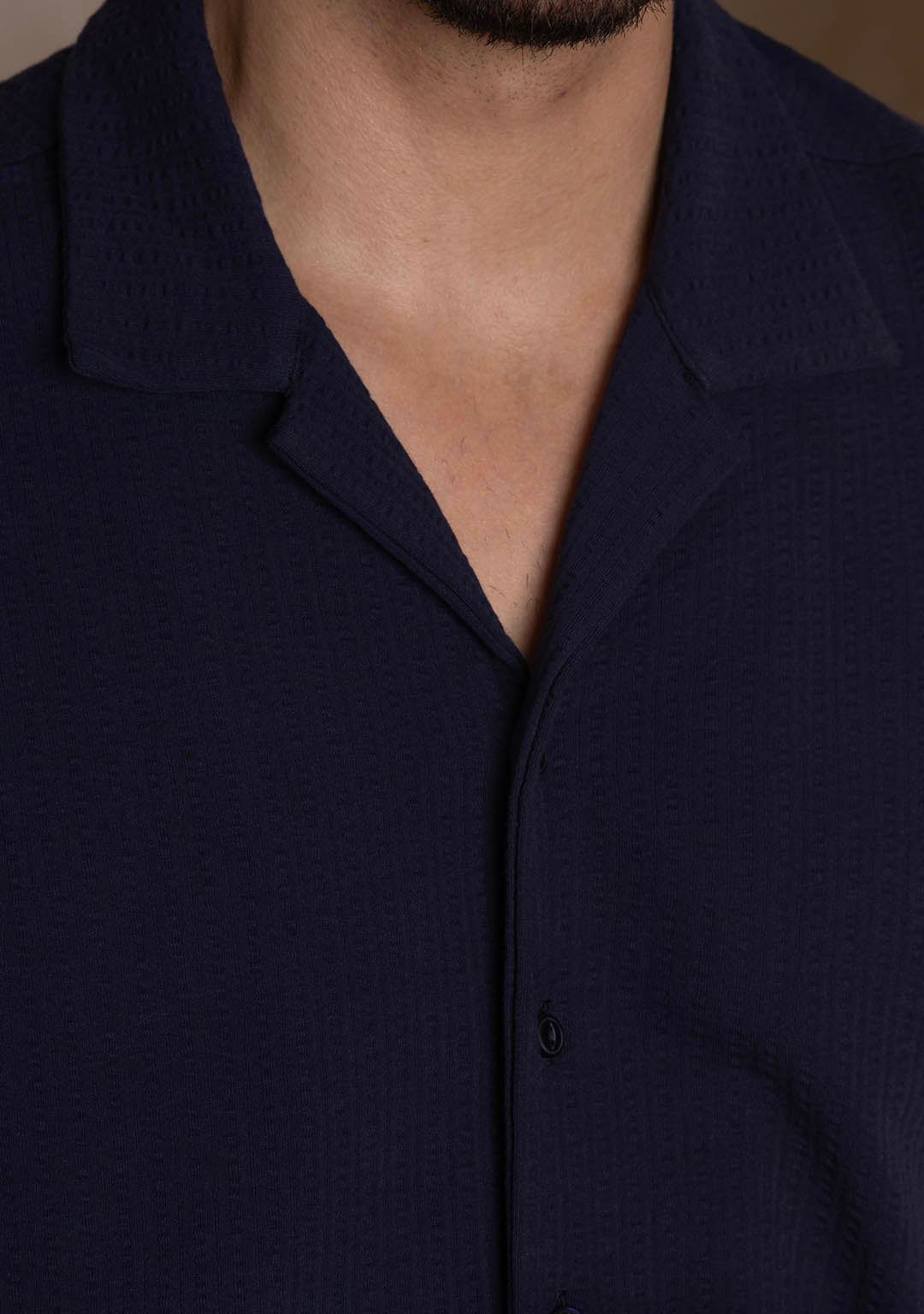 Nimbus Cuban Shirt in Midnight Navy