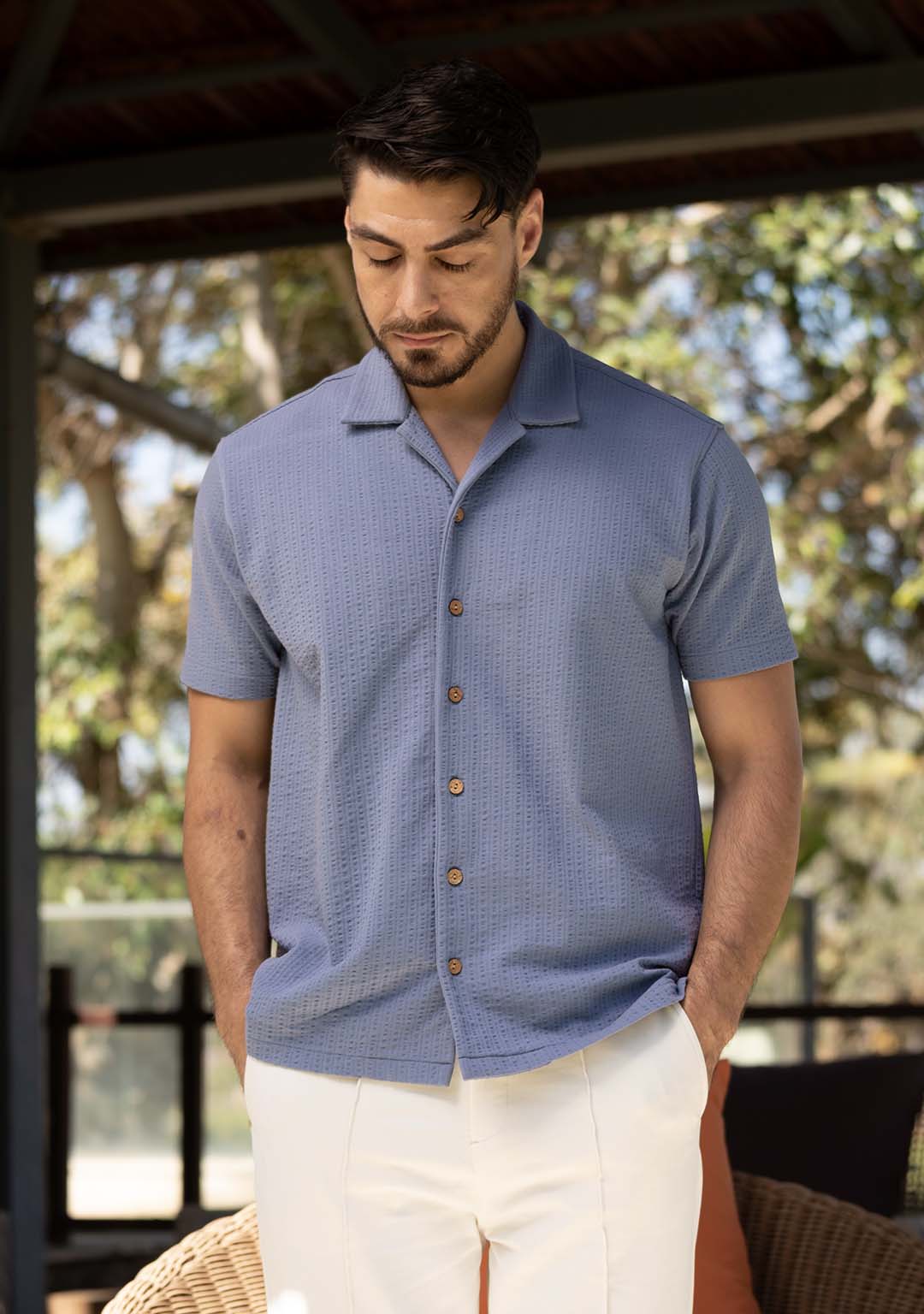 Cuban Shirt in Niagara Mist - Aristobrat