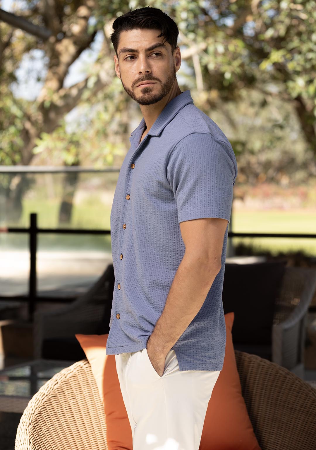 Cuban Shirt in Niagara Mist - Aristobrat