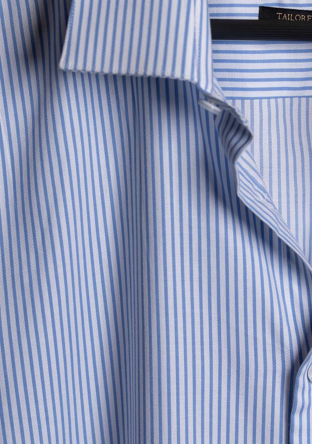 Pencil Striped Shirt in Parisian Blue