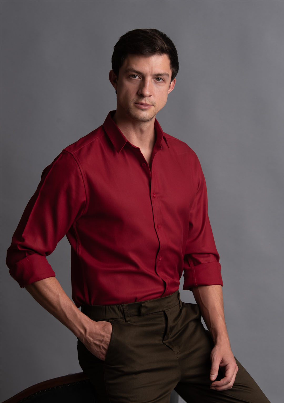 Tencel™ Shirt in Salsa