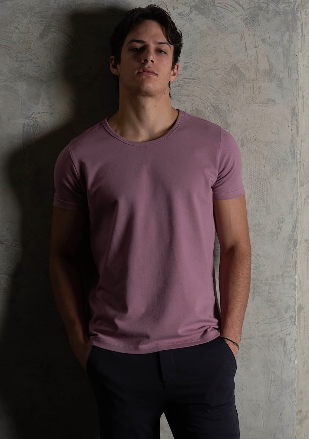 Piqué T-Shirt in Dusky Orchid - Aristobrat