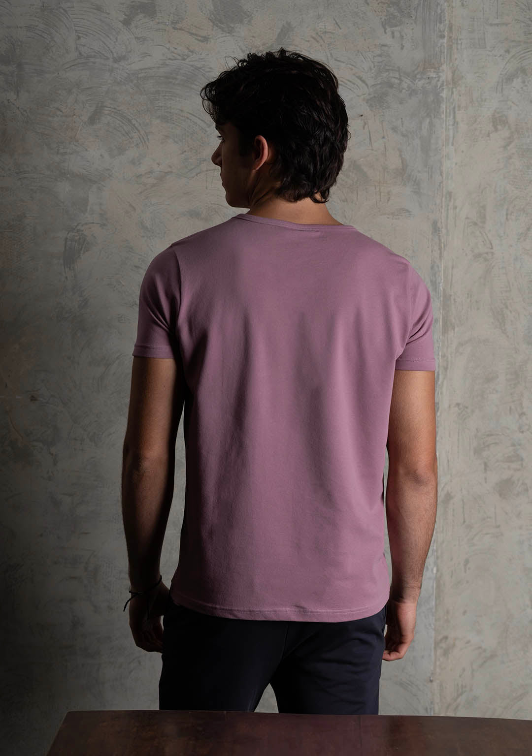 Piqué T-Shirt in Dusky Orchid - Aristobrat