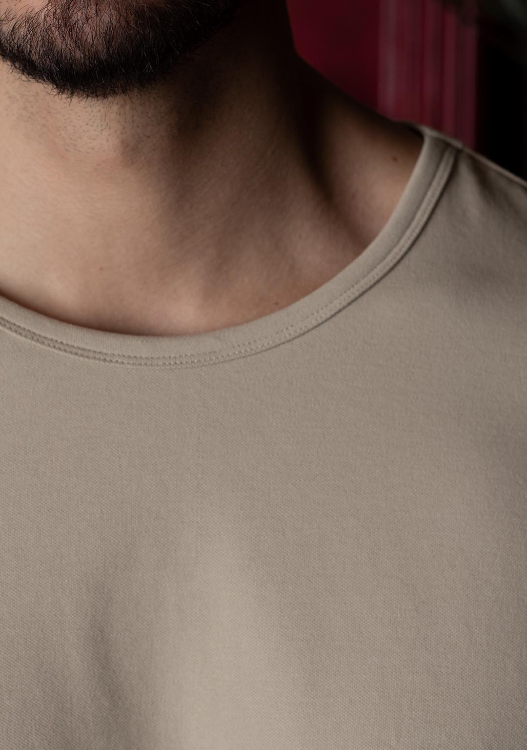 Piqué T-Shirt in Frosted Almond