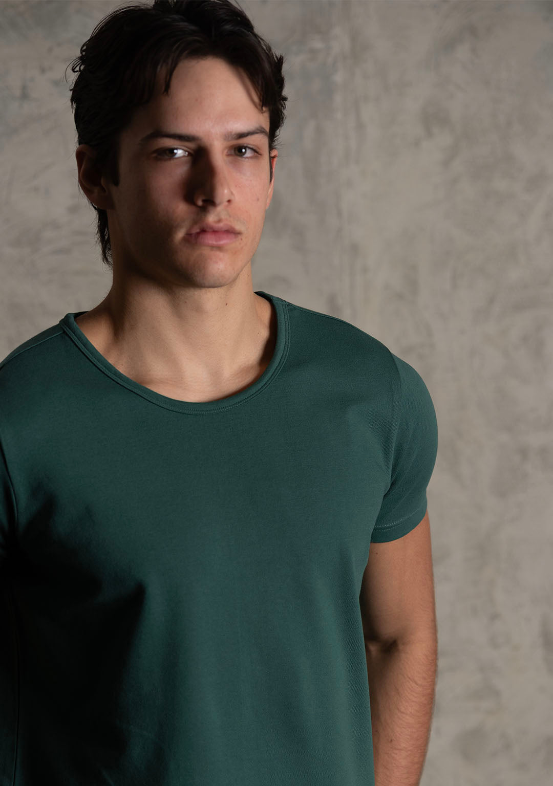 Piqué T-Shirt in Pacific Green