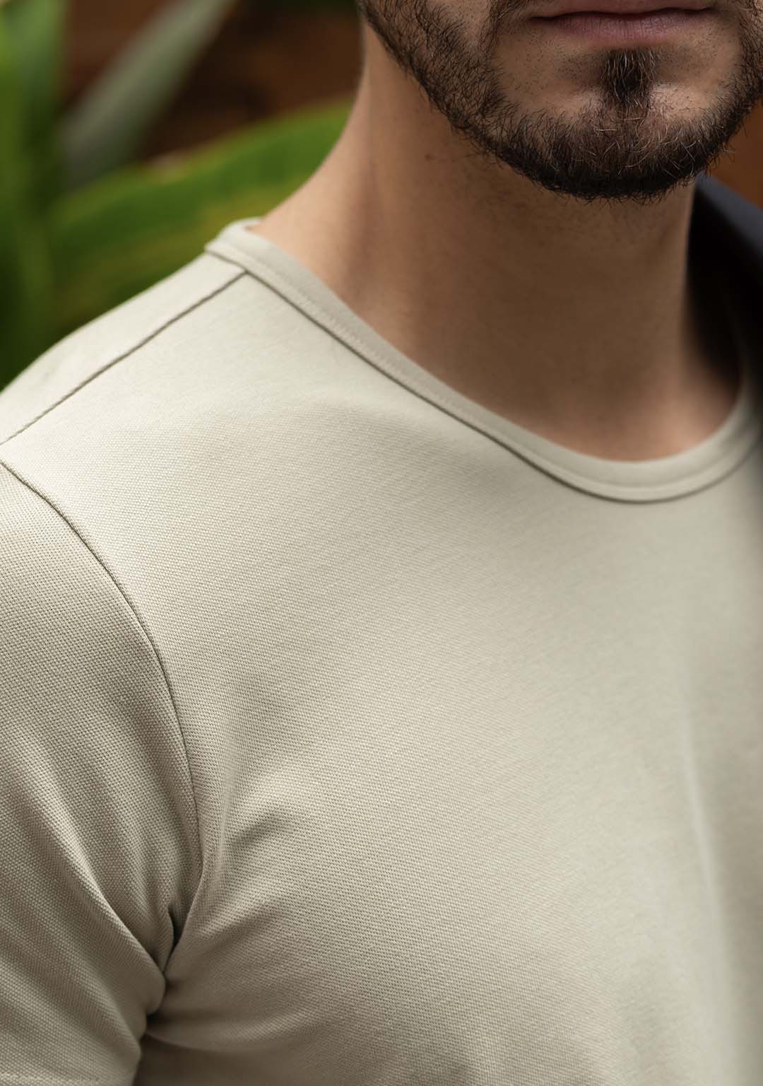 Piqué T-Shirt in Pelican