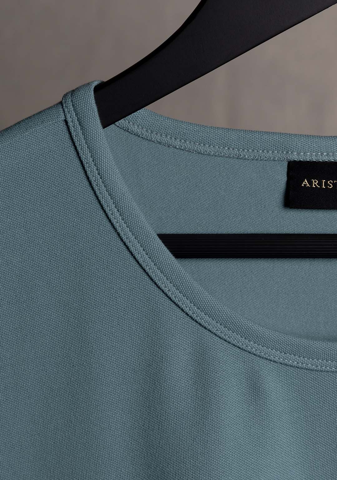 Piqué T-Shirt in Blue Marine