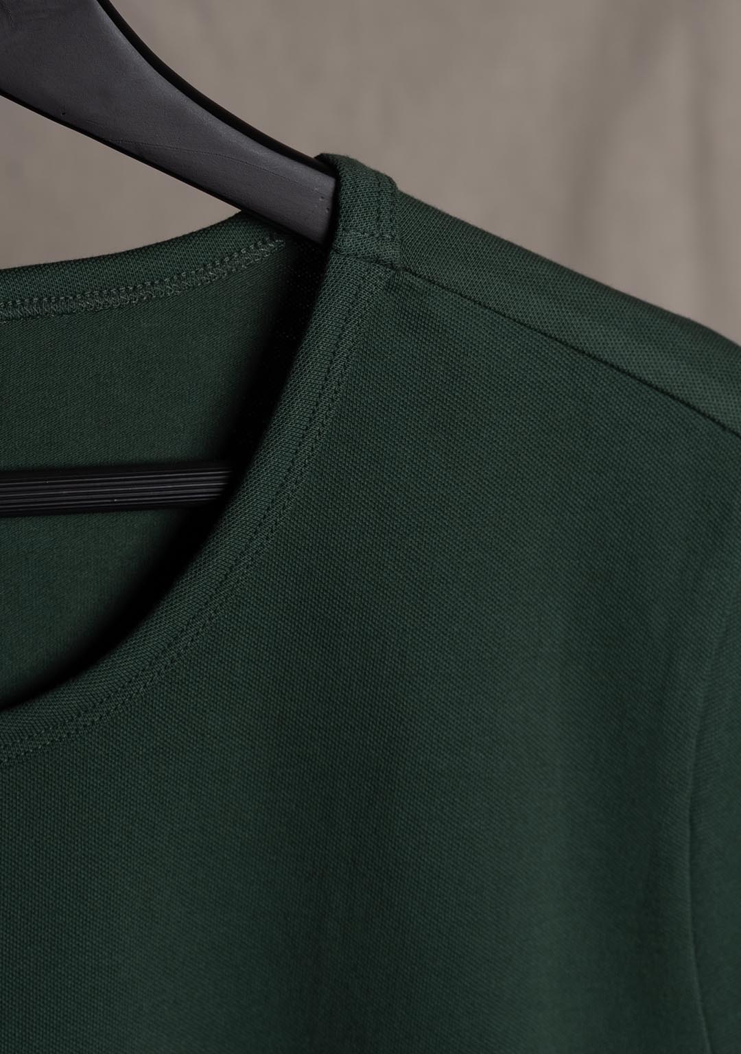 Piqué T-Shirt in Pacific Green