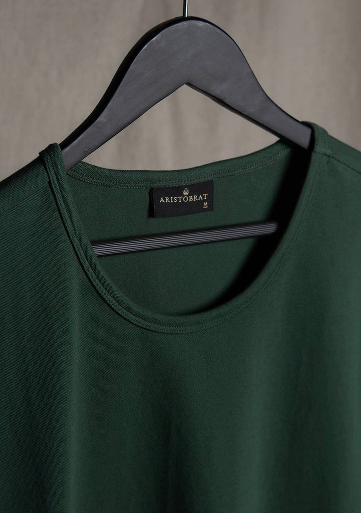 Piqué T-Shirt in Pacific Green