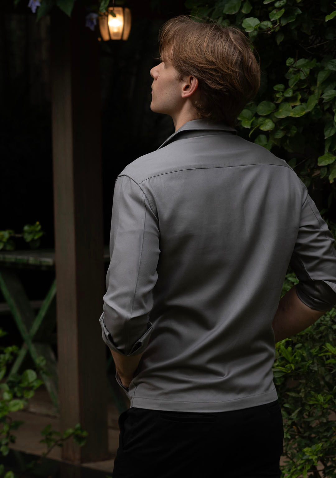 Shacket in Neutral Grey