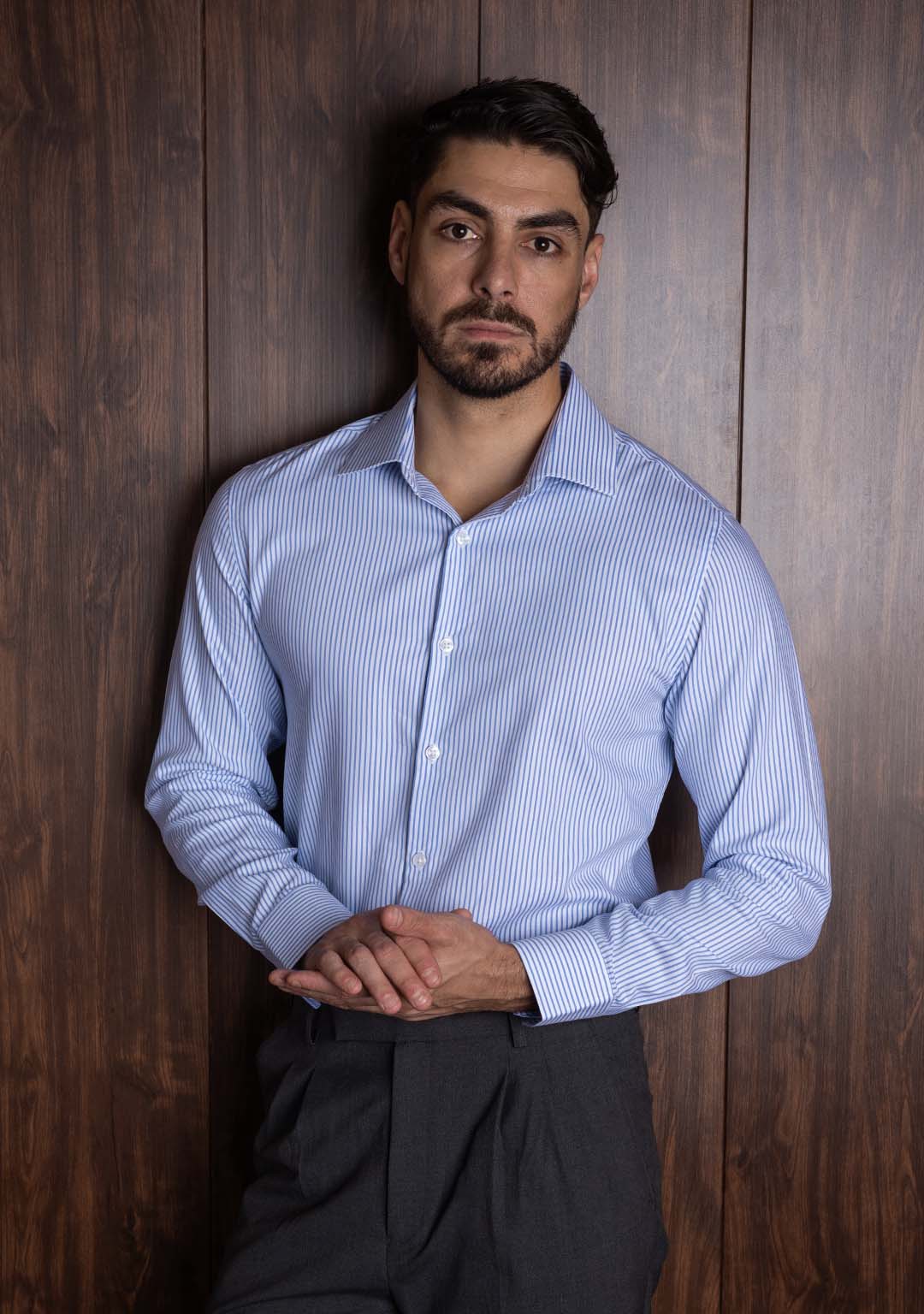 Striped Shirt in Parisian Blue