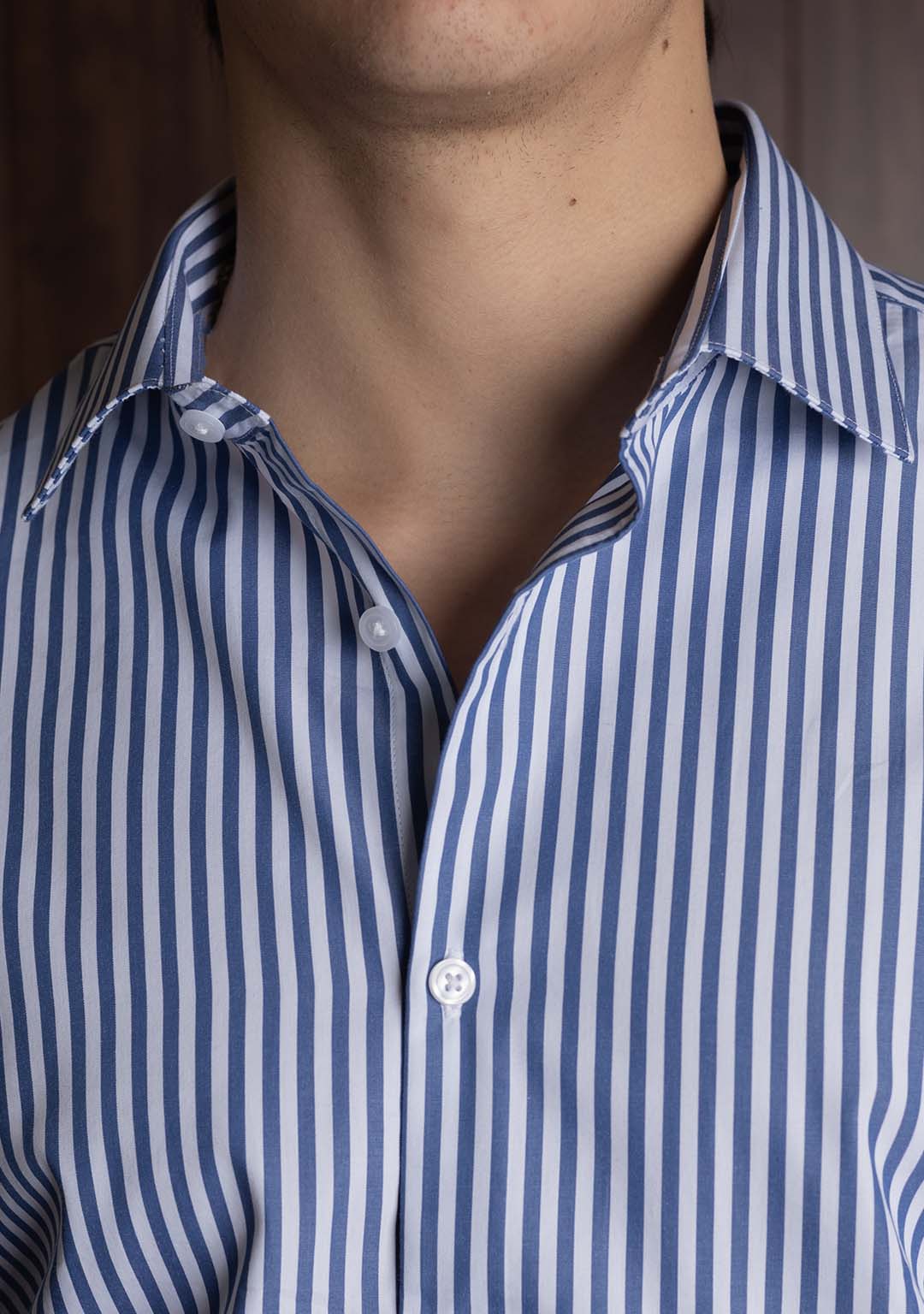 Striped Shirt in Estate Blue