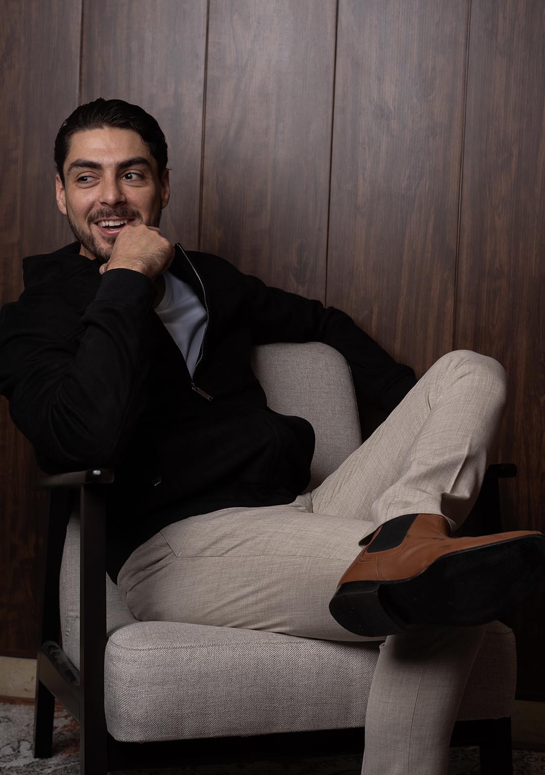 The Suede Jacket in Black