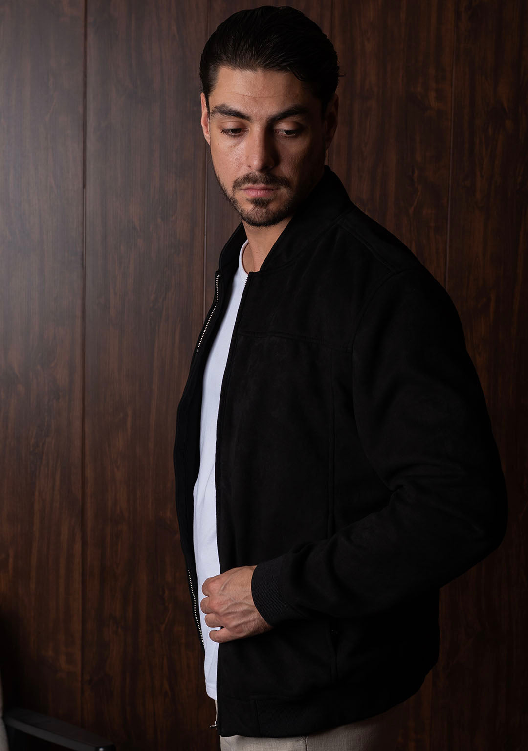 The Suede Jacket in Black