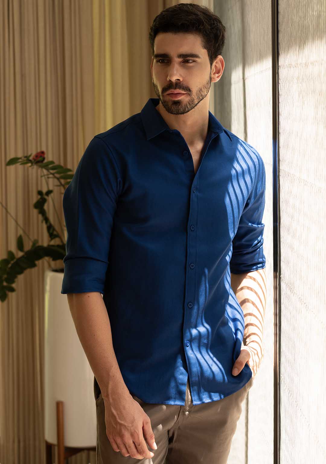 Tencel™ Shirt in Classic Blue