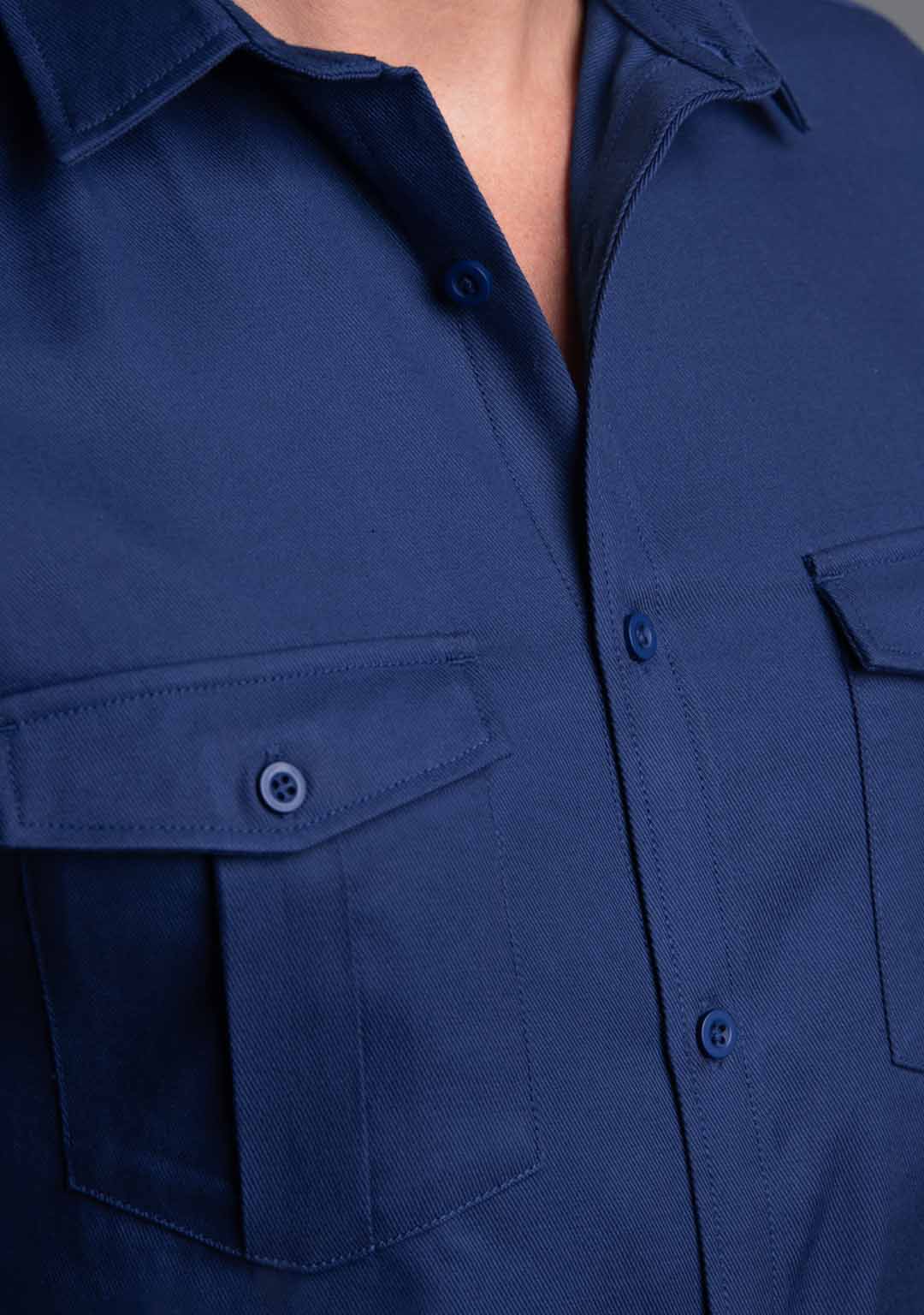 The Utility Shirt in Classic Blue