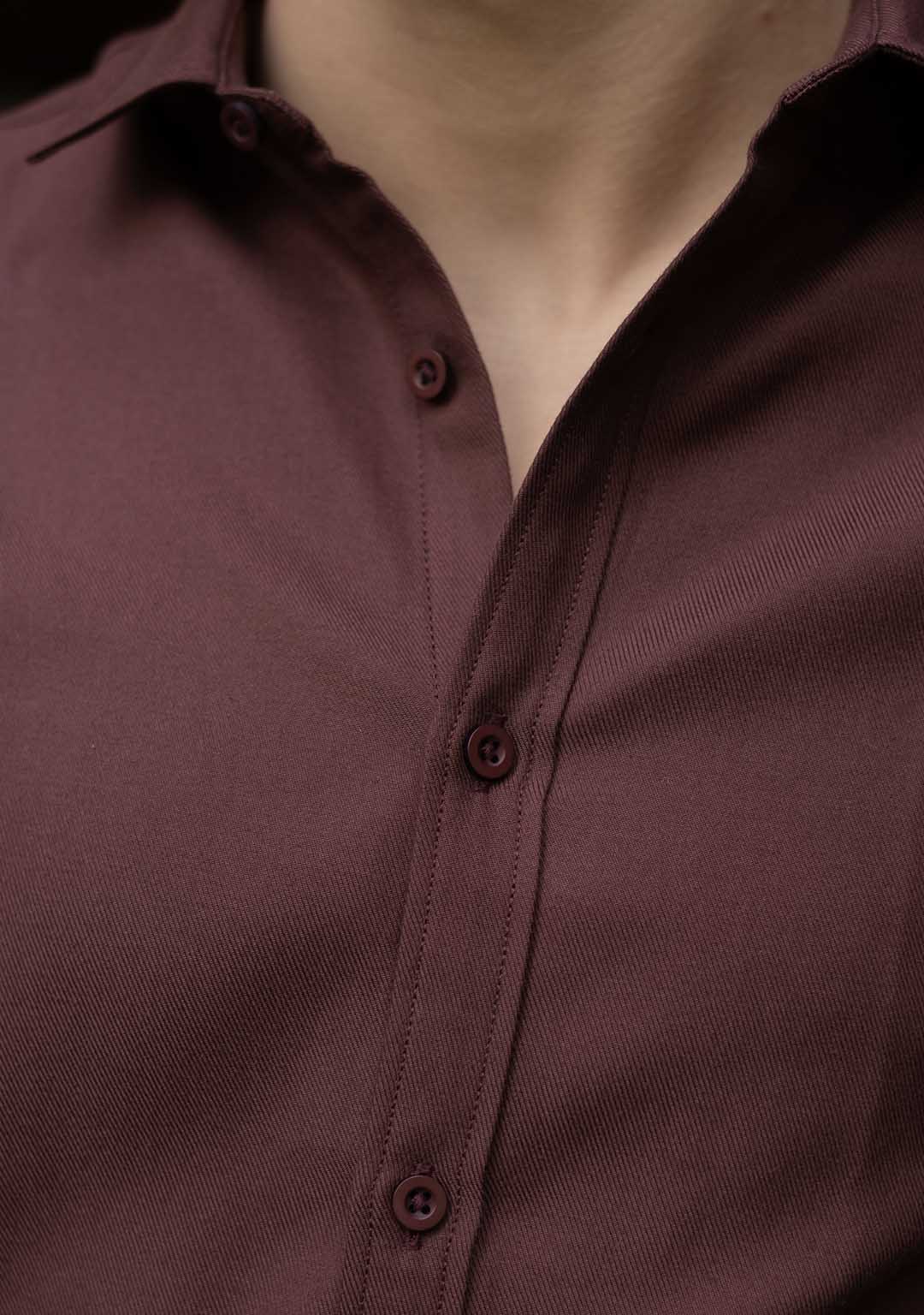 Tencel™ Shirt in Bitter Chocolate