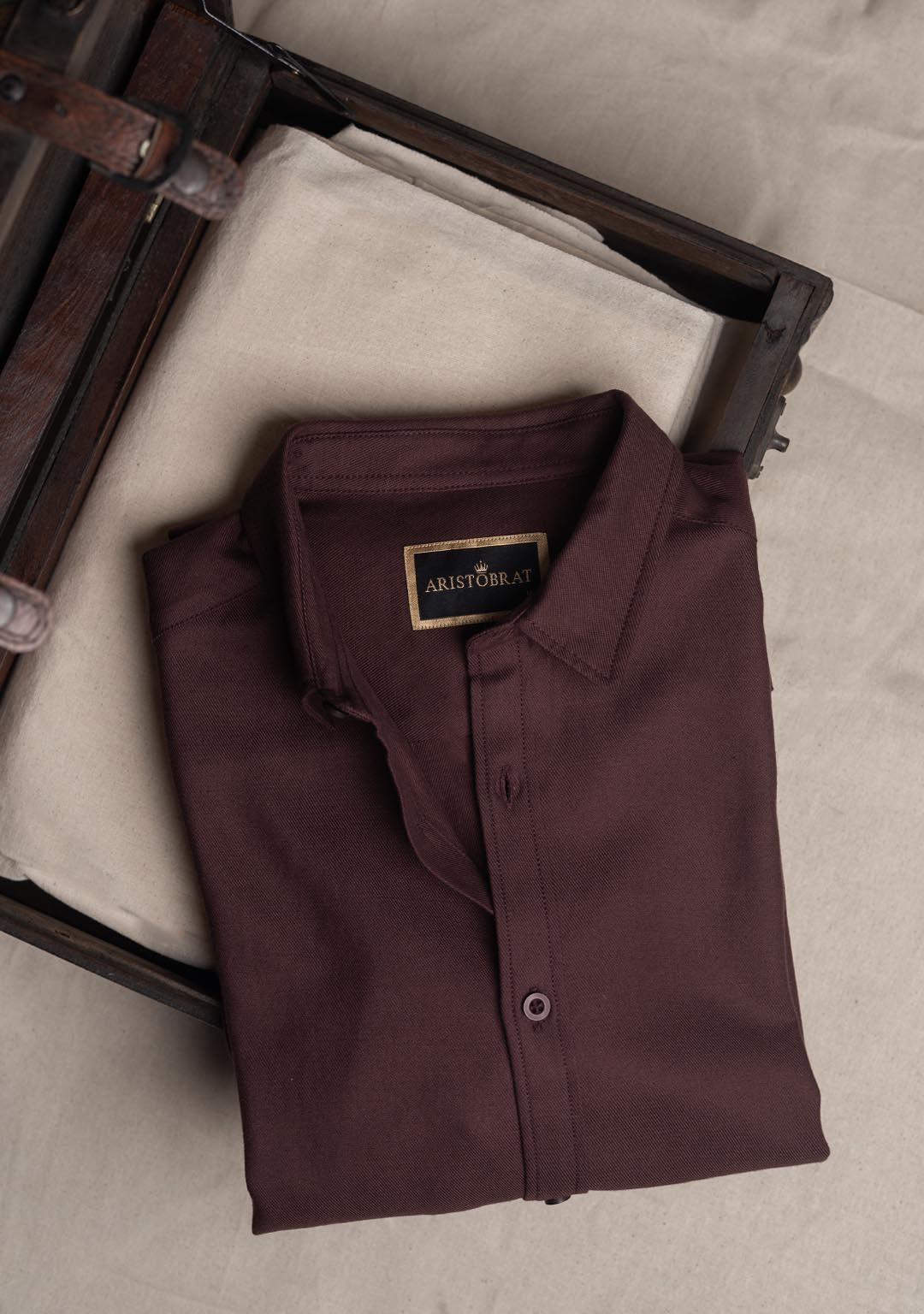 Tencel™ Shirt in Bitter Chocolate