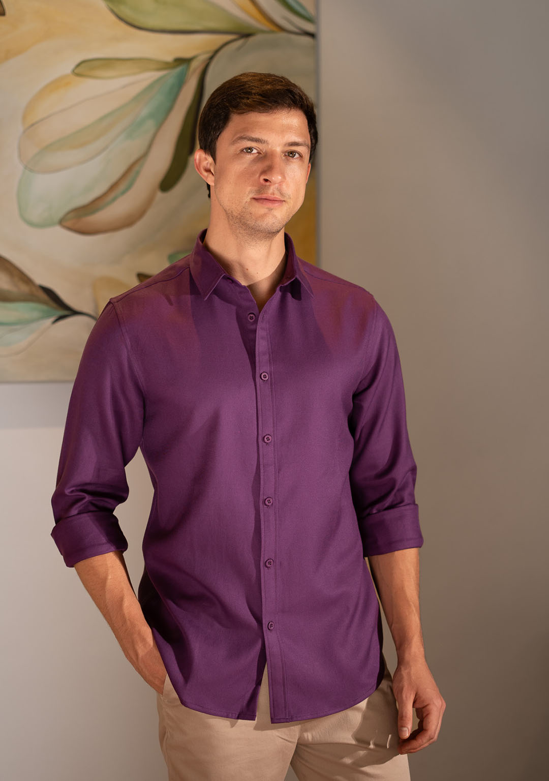 Tencel™ Shirt in Logan Berry