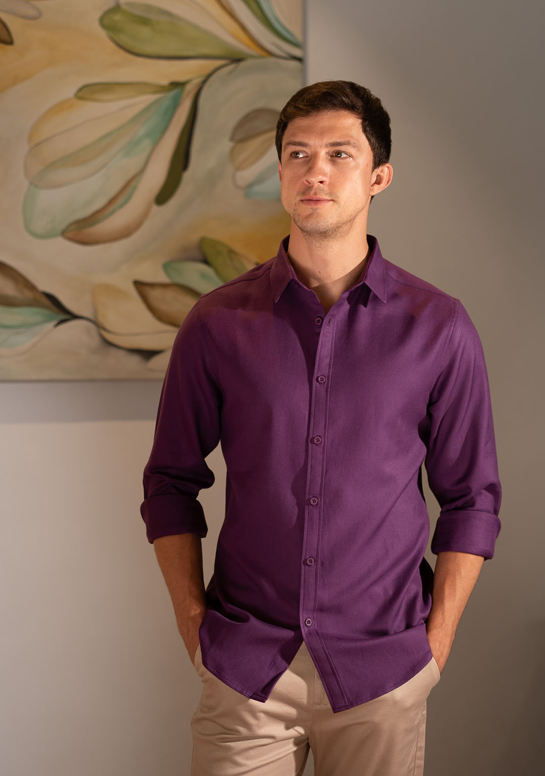 Tencel™ Shirt in Logan Berry