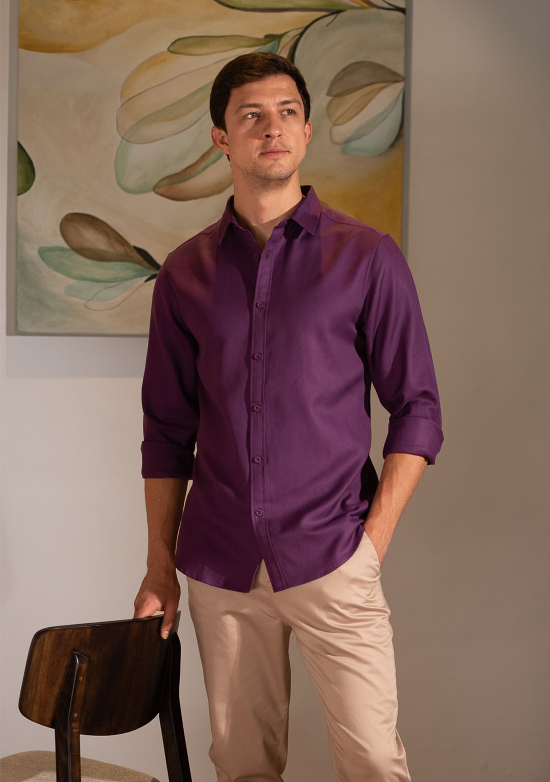 Tencel™ Shirt in Logan Berry