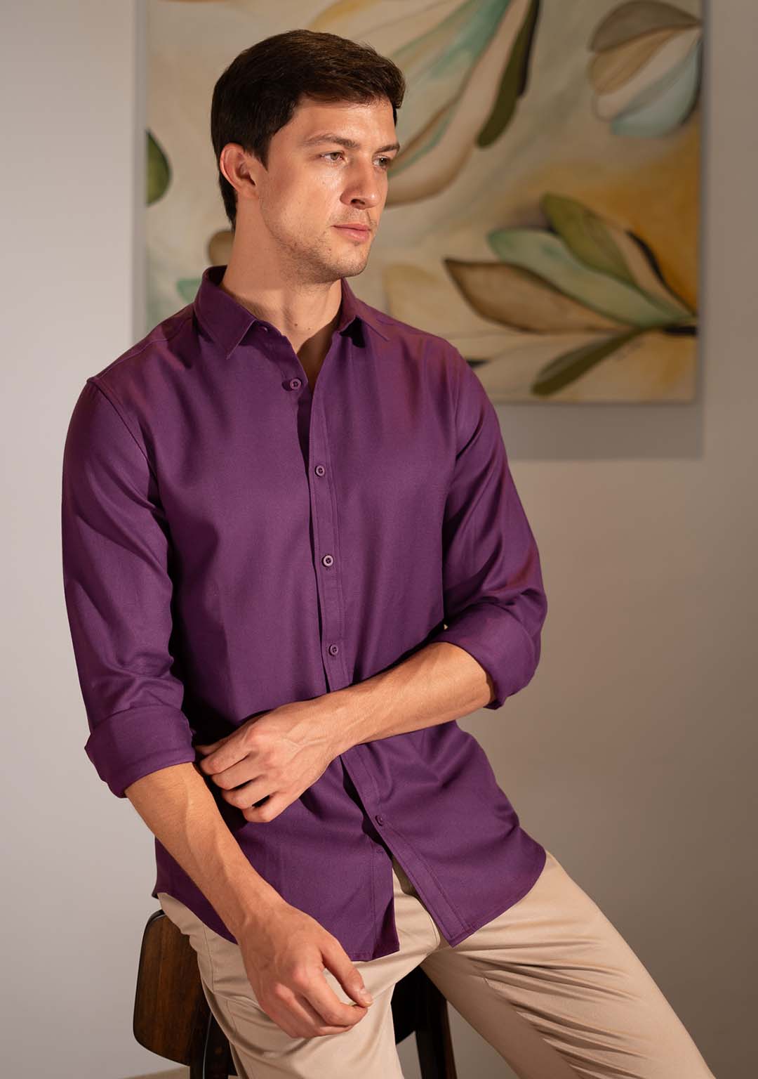 Tencel™ Shirt in Logan Berry