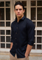 Tencel™ Shirt in Midnight Blue