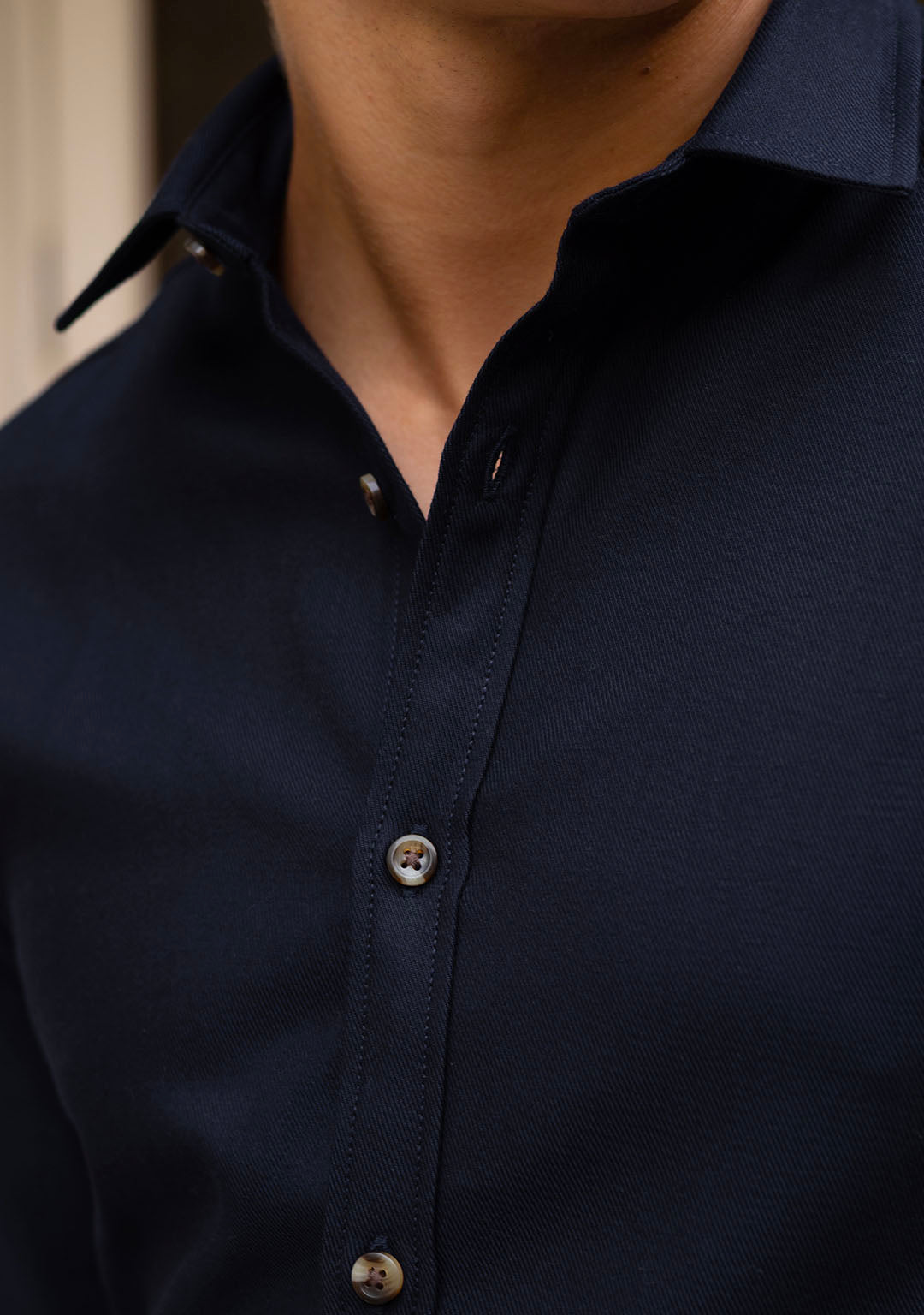 Tencel™ Shirt in Midnight Blue