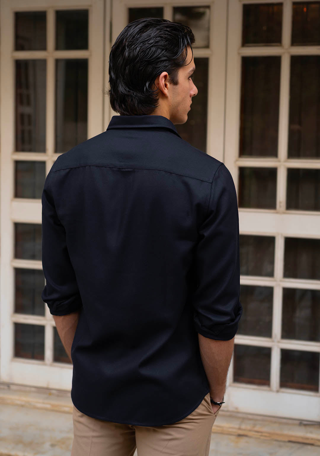 Tencel™ Shirt in Midnight Blue