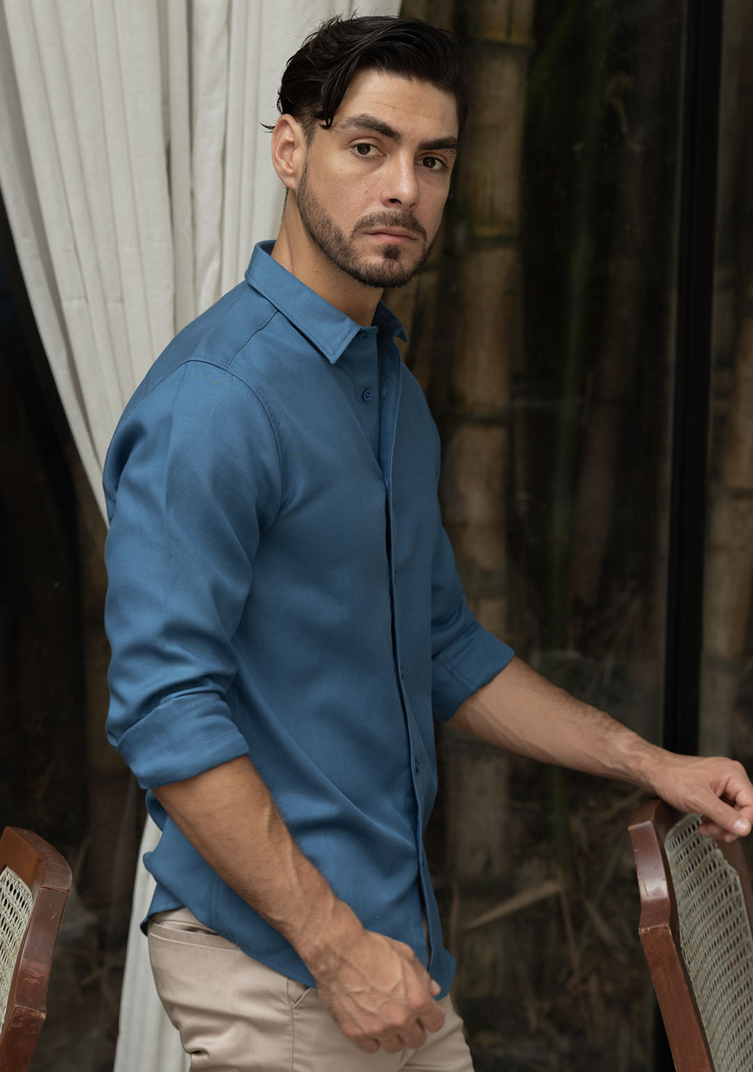 Tencel™ Shirt in Vallarta Blue